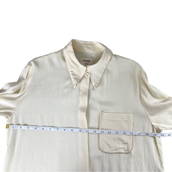 Samuji Teniel Dress Size Large in a Cream Color Samuji 2017 - Picture 12 of 16